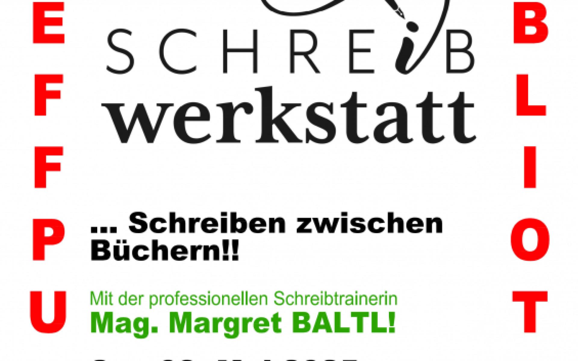 Plakat Schreibwerkstatt